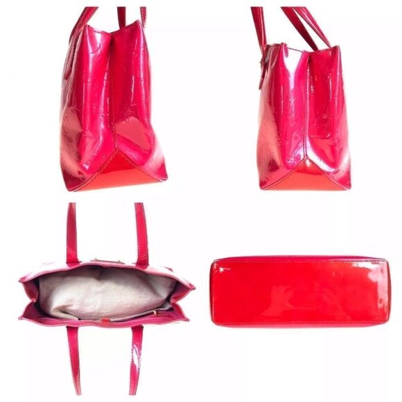 Louis Vuitton Wilshire handbag bag Vernis Pink - Picture 9 of 13